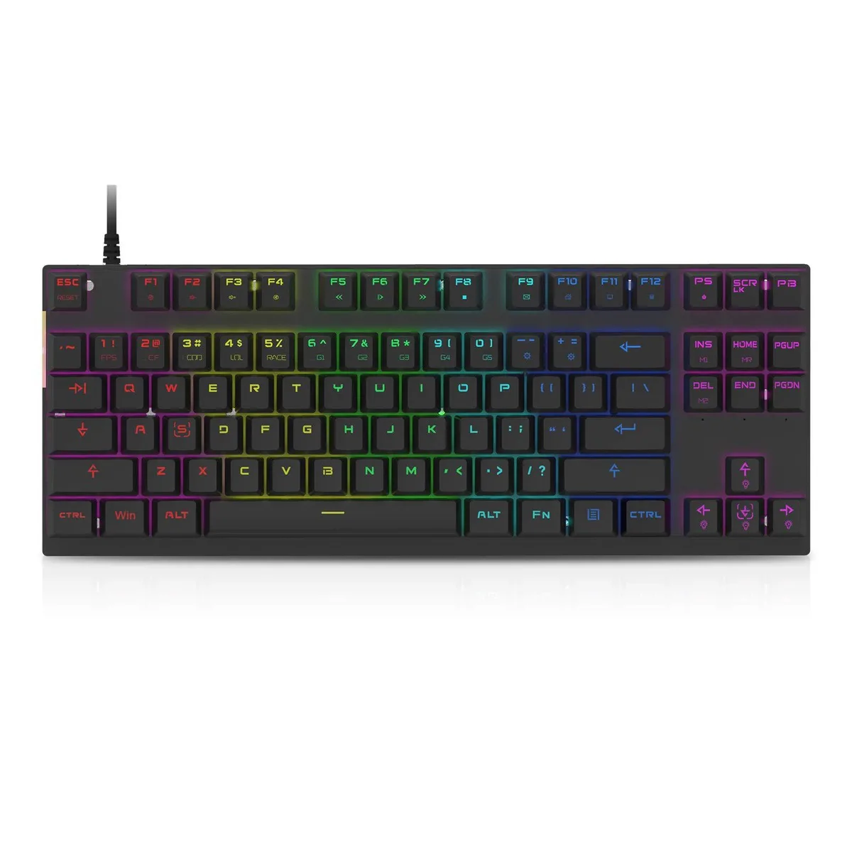 Motospeed MSCK82 87 Key Mechanical Gaming Keyboard Red Switches Black — product photo
