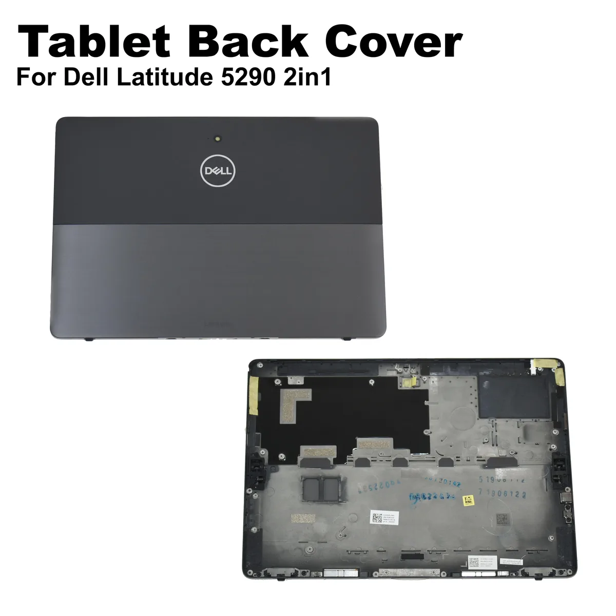 DELL DELL AMC02 LCD Back Cover 5290 2-in-1 4R9V1 43XNF Black 292x193mm — product photo