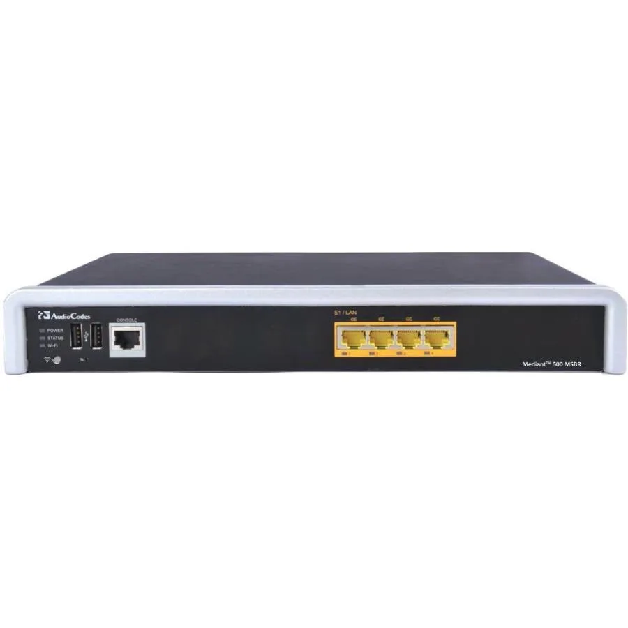 AudioCodes AudioCodes M500-ESBC Mediant 500 VoIP E-SBC 250 sessions 4 RJ-45 1U rack — product photo