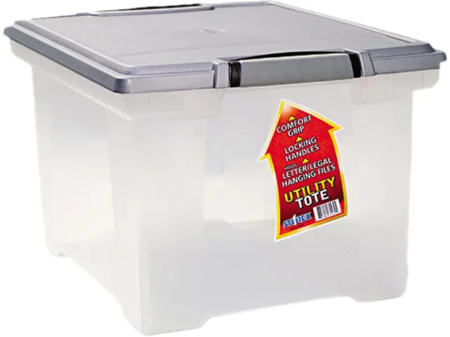 Storex Storex 61530U01C File Tote Letter/Legal Clear storage — product photo