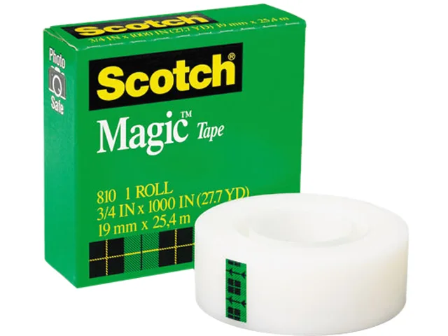 3M 3M 810-1K Magic Office Tape 3/4" x 1000" 1" Core Clear — product photo