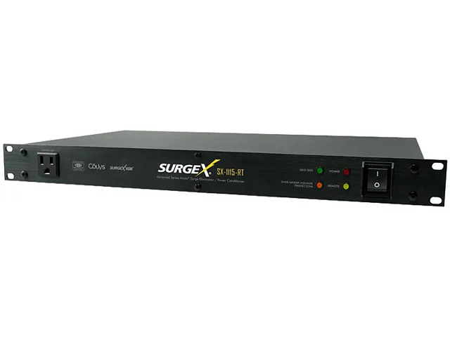SURGEX SURGEX SX-1115-RT surge protector 9 outlets 1000 joules 120V 15A 1U rack mount — product photo