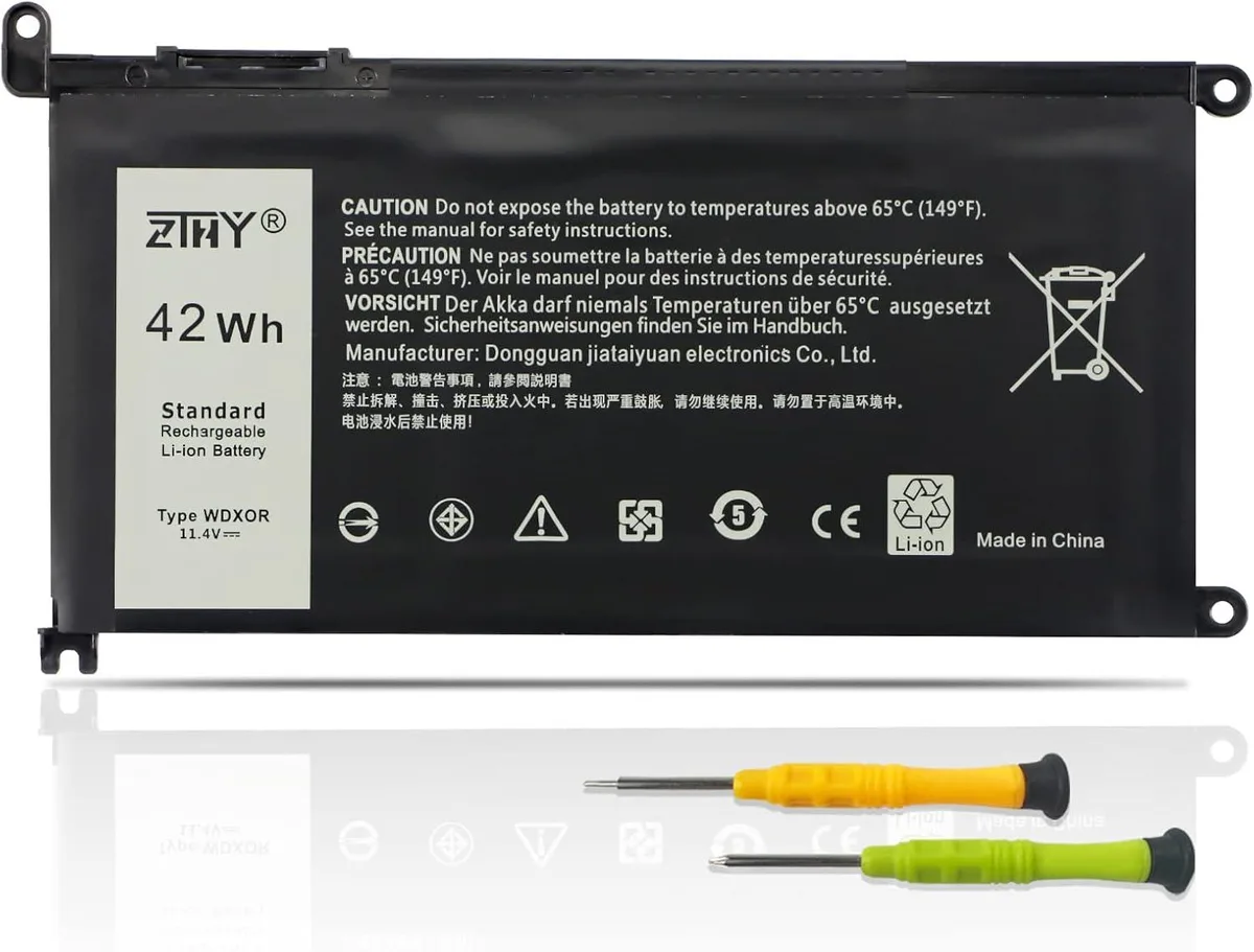 TAURKENAM TAURKENAM 11.4V 42WH laptop battery WDX0R 3CRH3 — product photo