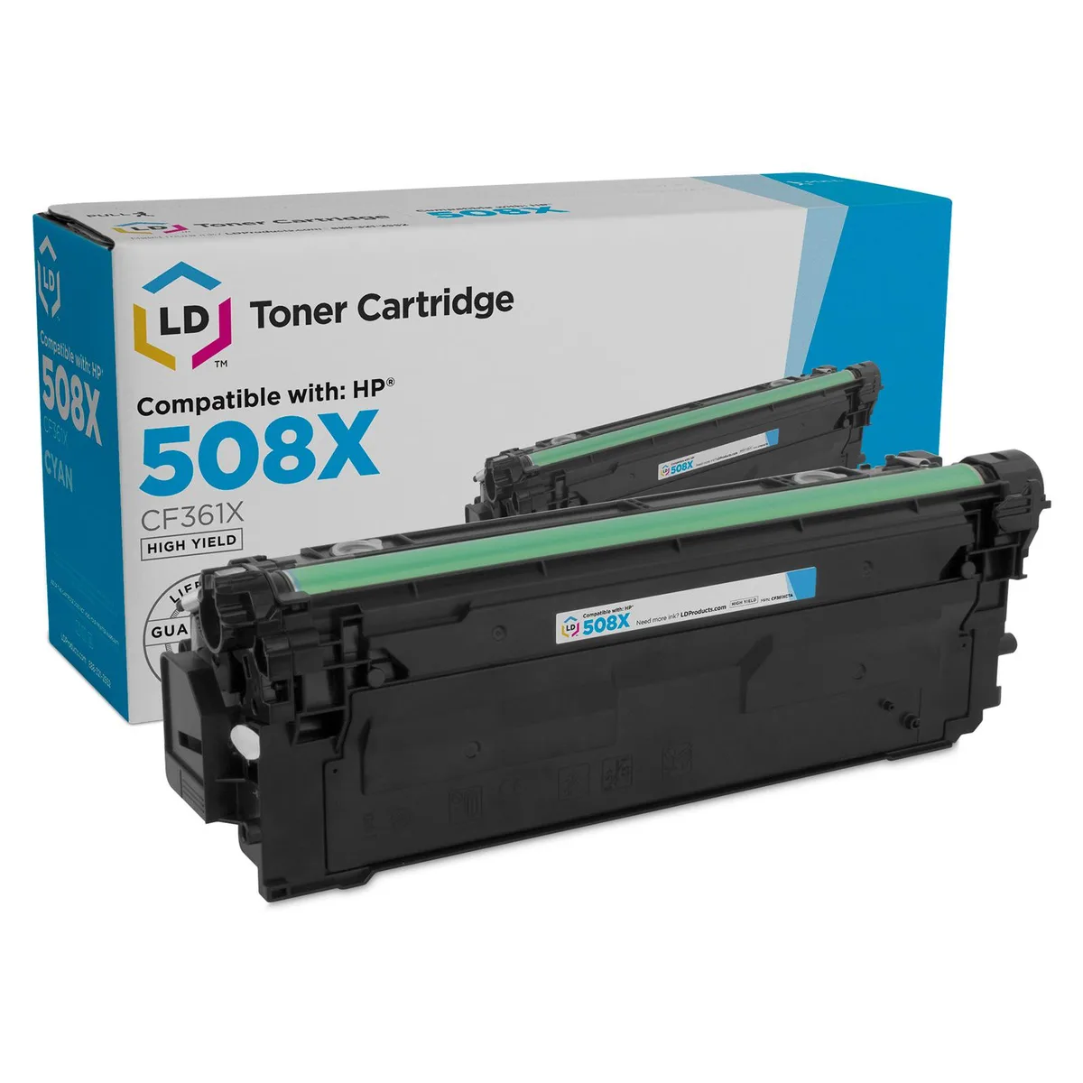 LD Products LD Products Compatible Toner Cartridge HP 508X CF361X High Yield Cyan — product photo