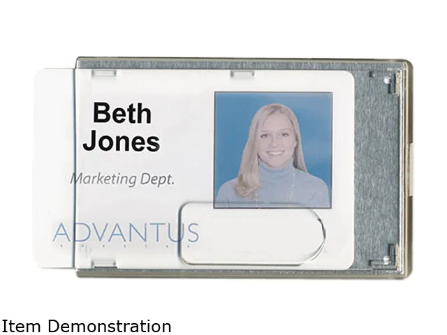Advantus Advantus 76416 Rigid Two-Badge Blocking Smart Card Holder Clear 20 Pack — product photo