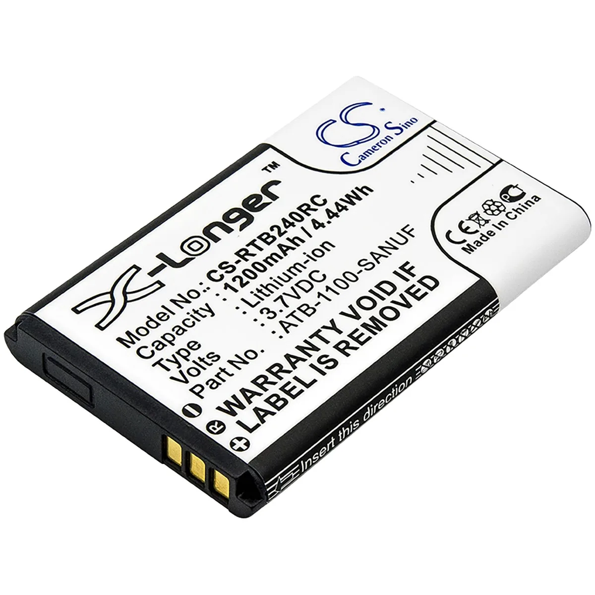 Cameron &amp; Co Cameron &amp; Co DS-CS-RTB240RC Li-ion 1.2 Ah Black — product photo