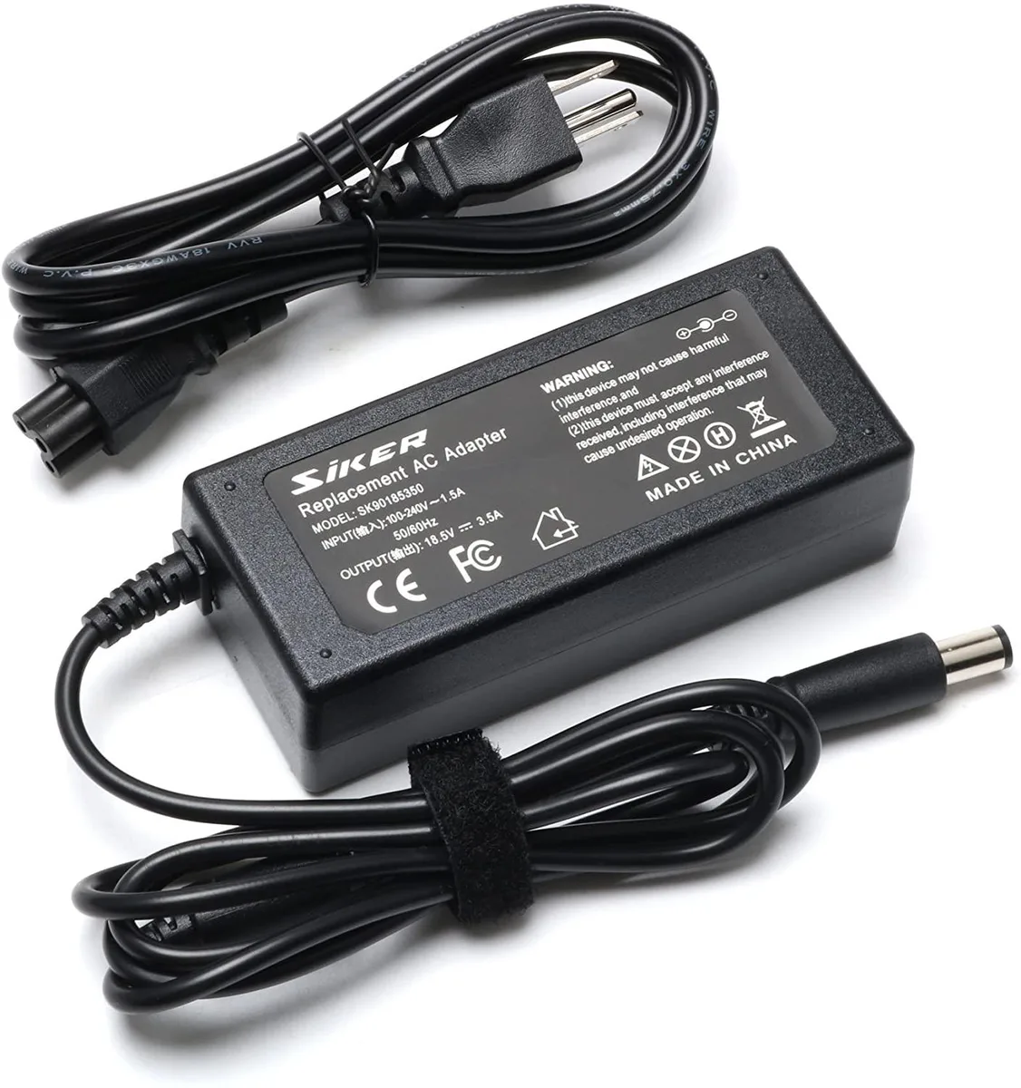 myVolts myVolts 65W AC Adapter Charger for HP Pavilion G4 G6 G7 M6 DM4 DV4 DV5 DV6 DV7 G60 G61 G72 — product photo