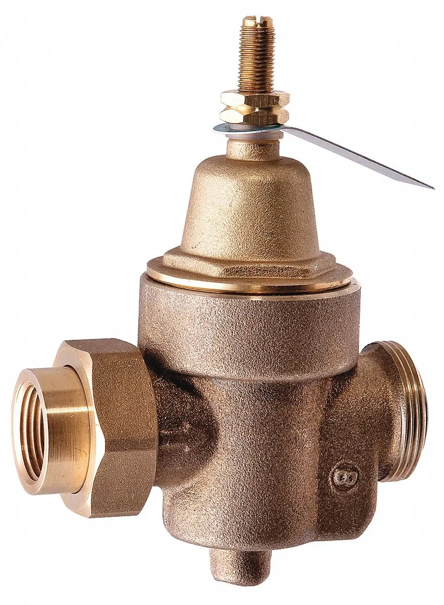 Watts Watts Water Pressure Reducing Valve 2 in NPT Union Lead Free Brass 25-75 psi — product photo