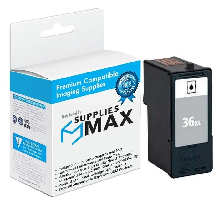 SuppliesMax SuppliesMax 18C2190 Black High Yield Inkjet Cartridge 475 Pages — product photo