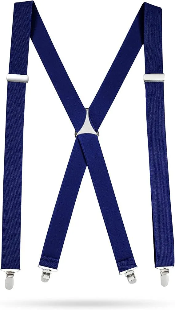 Hold'Em Hold'Em X-Back Suspenders 54 inches Royal Blue — product photo