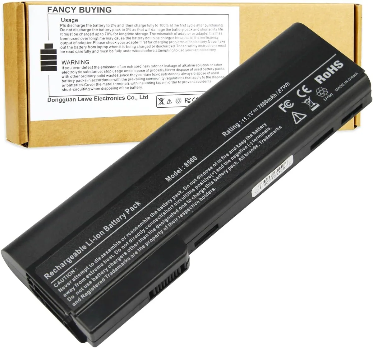 TAURKENAM TAURKENAM 87Wh 9-cell laptop battery 628668-001 CC06XL — product photo