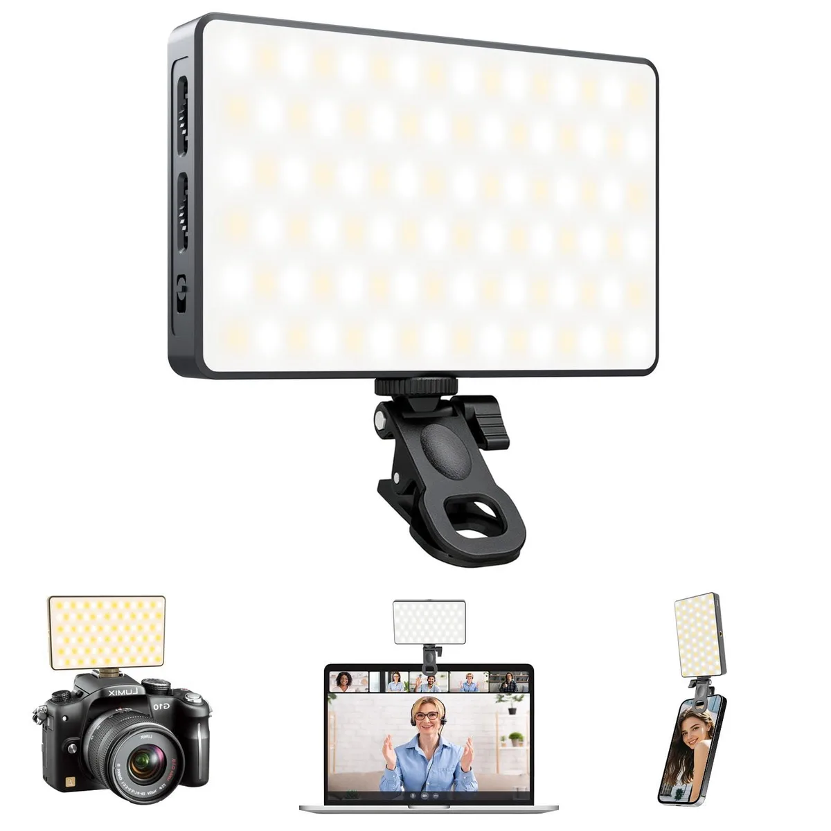  Neewer W150 90 LED Ring Light 2700-6500K 2000mAh USB-C — product photo