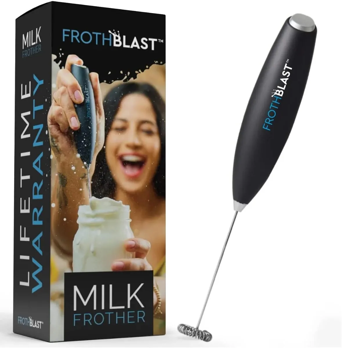  MAXI-MATIC Milk Frother White 11 inch 19000 RPM Beverage — product photo