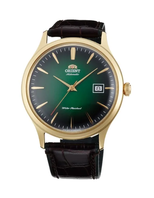 Orient Orient Bambino Version 4 FAC08002F0 Green Dial Gold-Tone Case Watch — product photo