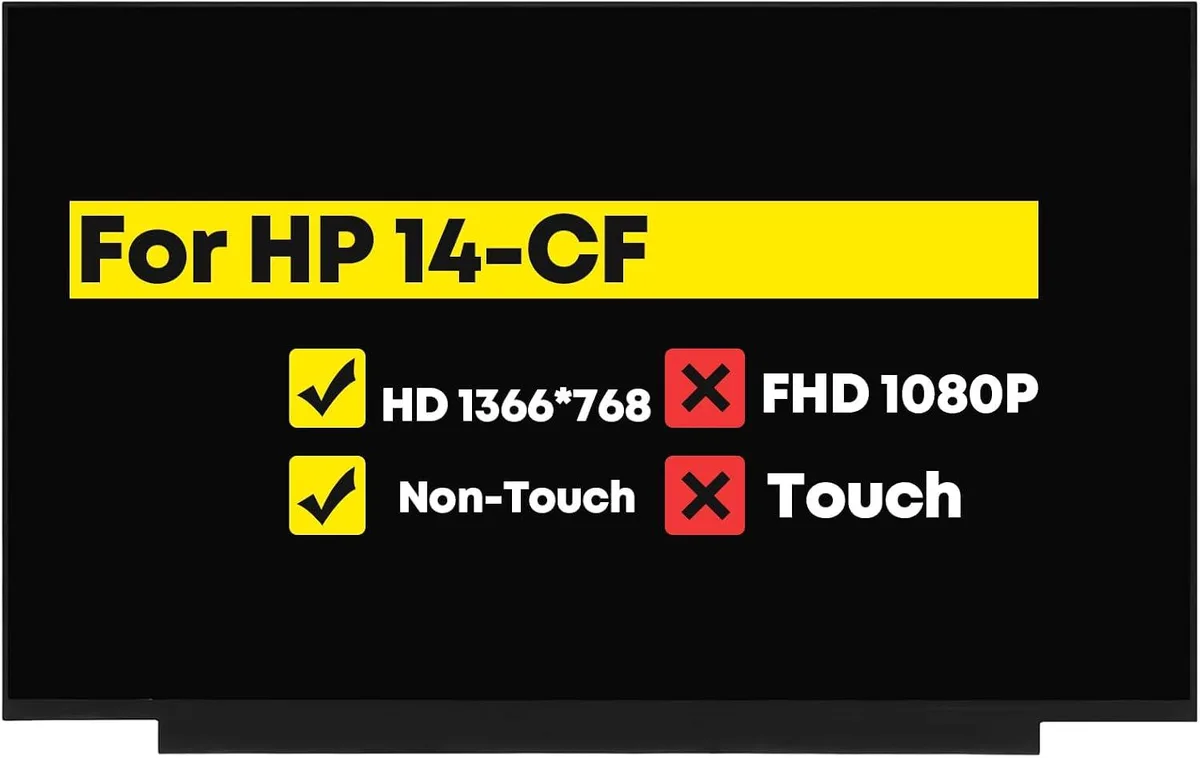 NUOLAISUN NUOLAISUN 14.0" HD 1366×768 30-Pin Non-Touch Laptop Screen — product photo
