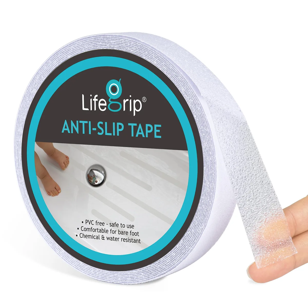  LifeGrip Clear Anti-Slip Tape 1" × 38 ft — product photo