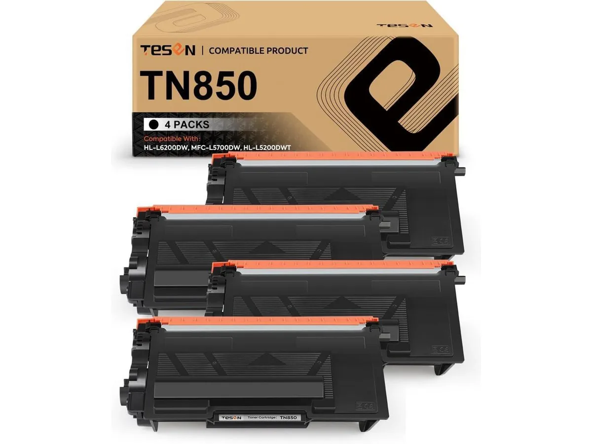 V4ink V4ink TESEN TN850 TN820 4-pack high-yield toner cartridge — product photo