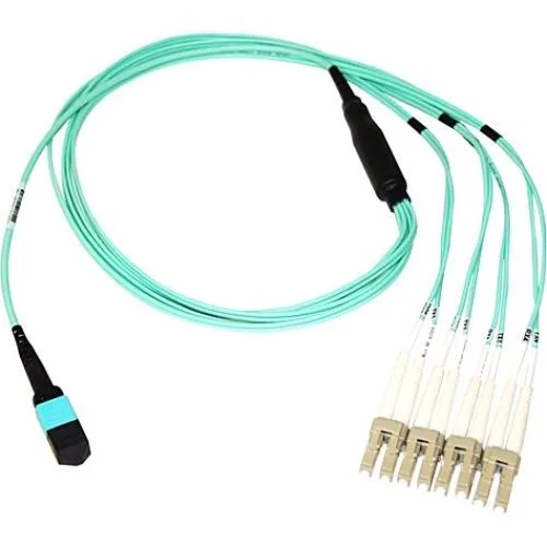 Axiom Axiom MPO Female to 4 LC Multimode OM4 50/125 Fiber Optic Breakout Cable 3.28 ft — product photo