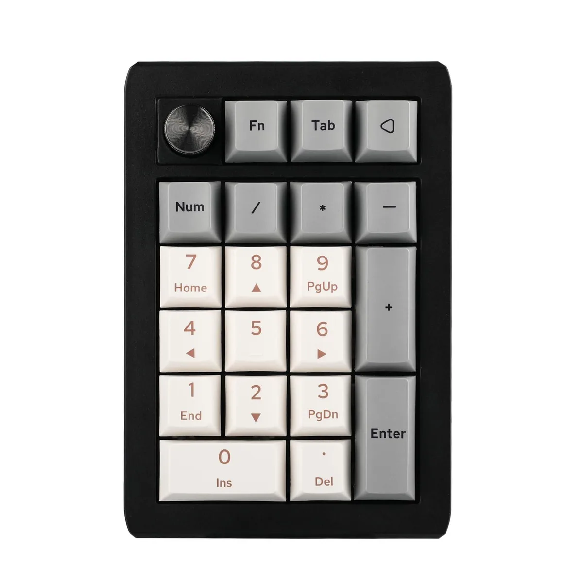 Epomaker Epomaker EK21 20-key gasket numpad RGB tri-mode 1000mAh aluminium knob Wisteria V2 (Black Silver) — product photo
