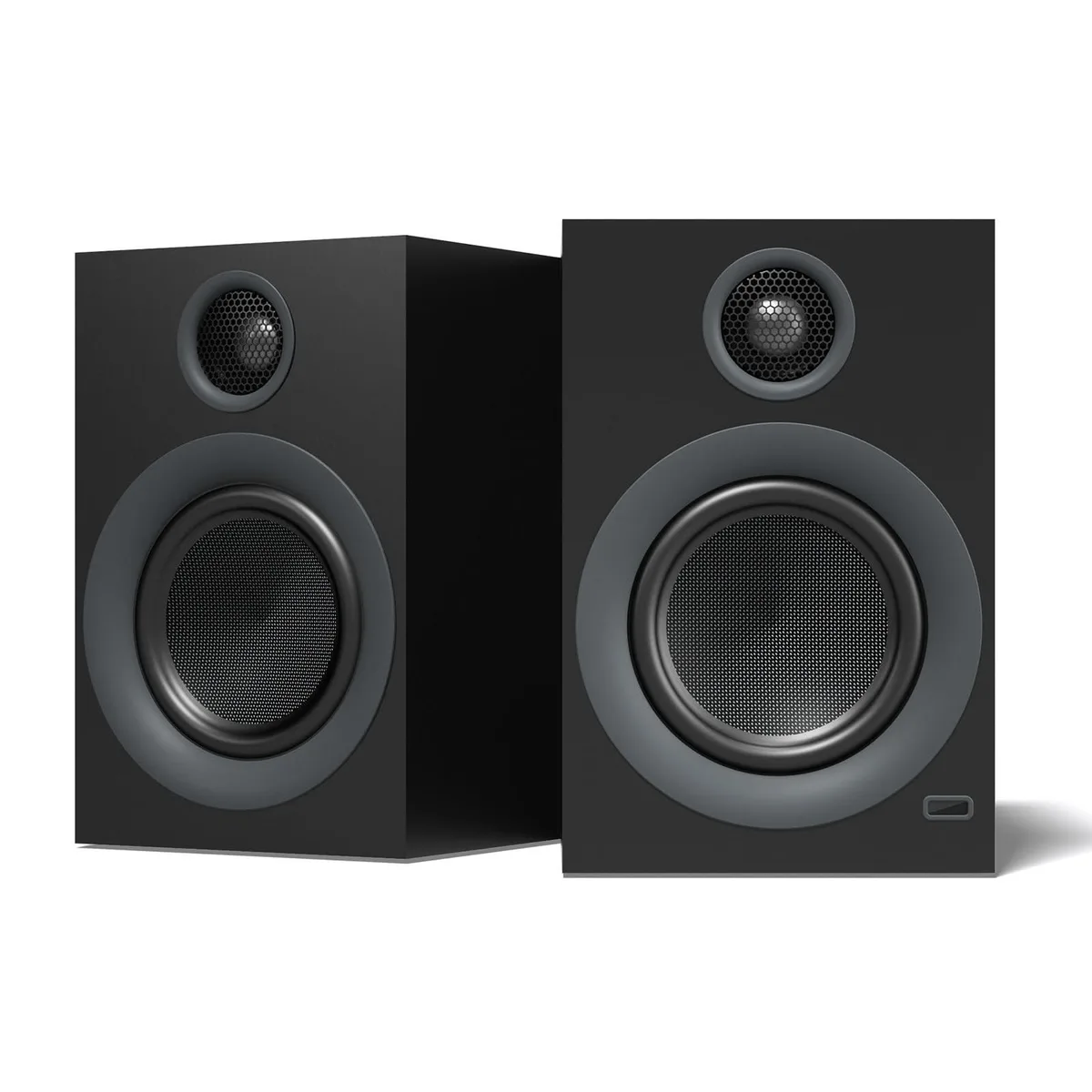 ARENTI ARENTI Bluetooth 5.3 Bookshelf Speakers 75W 4" Black 2 in 1 accessory — product photo