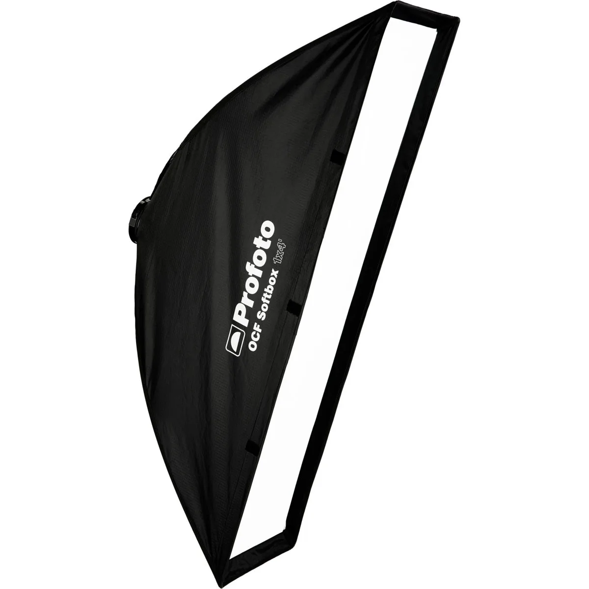Rectangular softbox with strip mask in carry bag