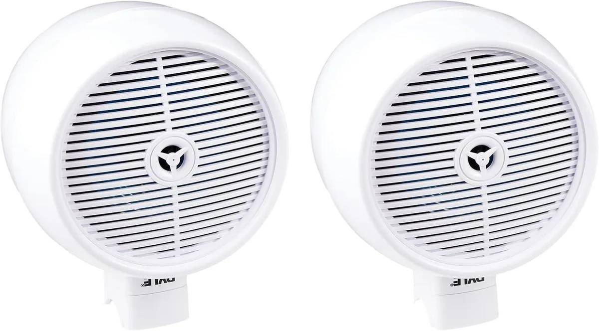 Pyle Pyle PLMRWKBT85WT 8" Marine Speaker System 300W Bluetooth 4.0 — product photo