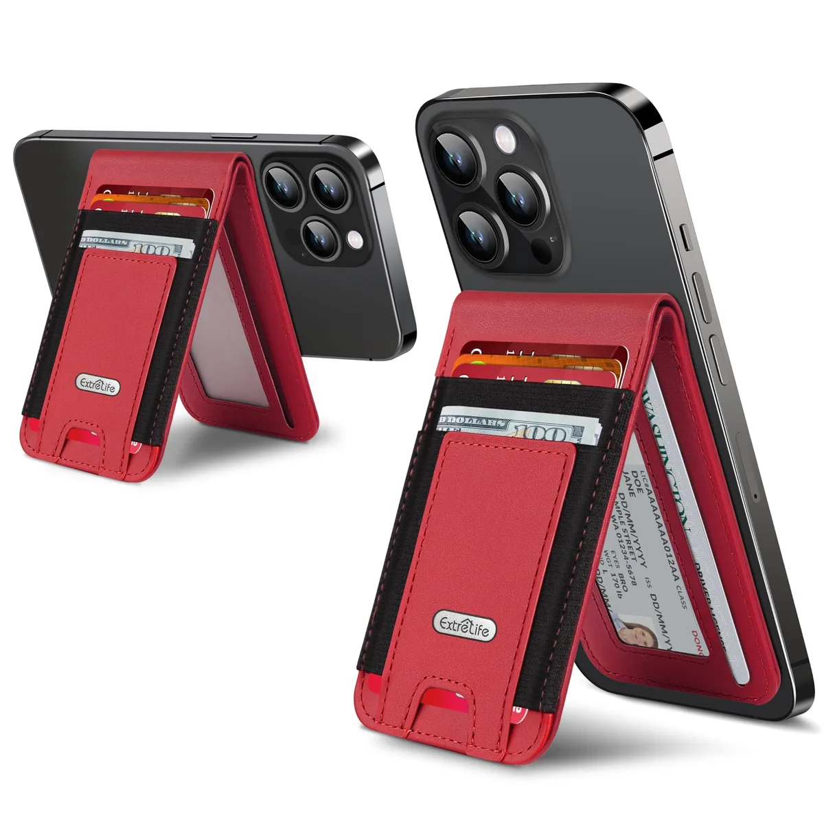  Viator Gear Extrelife Classic MagSafe Wallet Stand 4200Gs Red — product photo