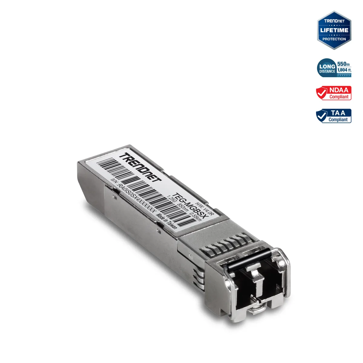 TRENDnet TRENDnet TEG-MGBSX SFP transceiver 850nm 550m — product photo