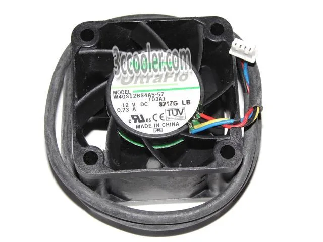 Zyvpee Zyvpee W40S12BS4A5-57 40x40x20mm 12V .73A 4-pin 2 ball case fan — product photo