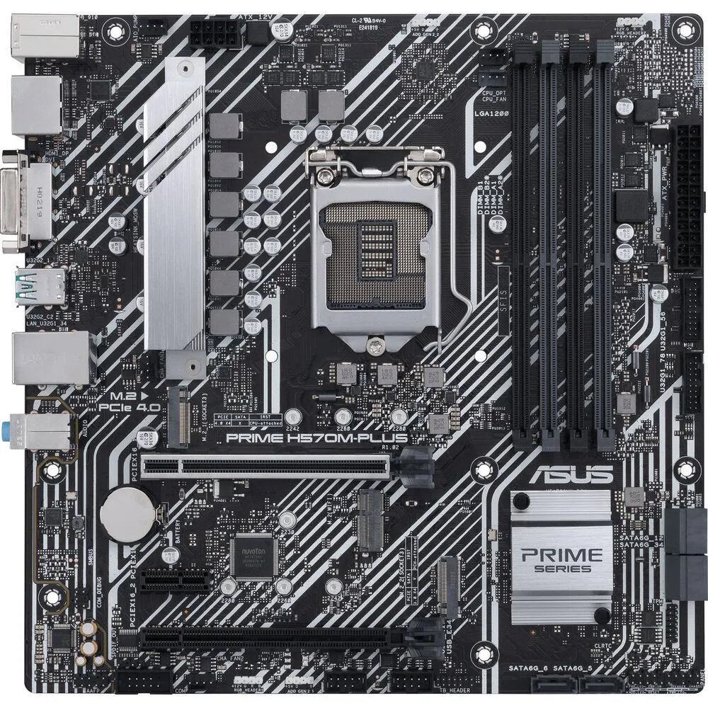 ASUS ASUS PRIME H570M-PLUS Intel H570 motherboard DDR4 96GB LGA 1200 Micro ATX — product photo