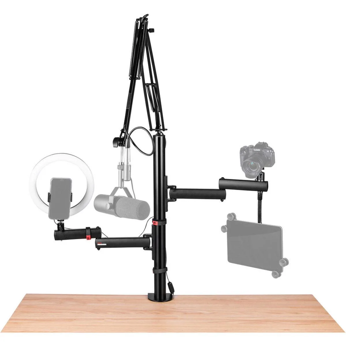 Gator Cases Gator Cases ID Series Creator Tree Stand 10" Ring Light video capturing device — product photo