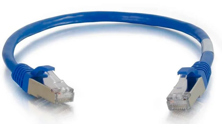Cables To Go Cables To Go 00803 Cat6 shielded network ethernet cable 15 ft 4.57 m blue — product photo