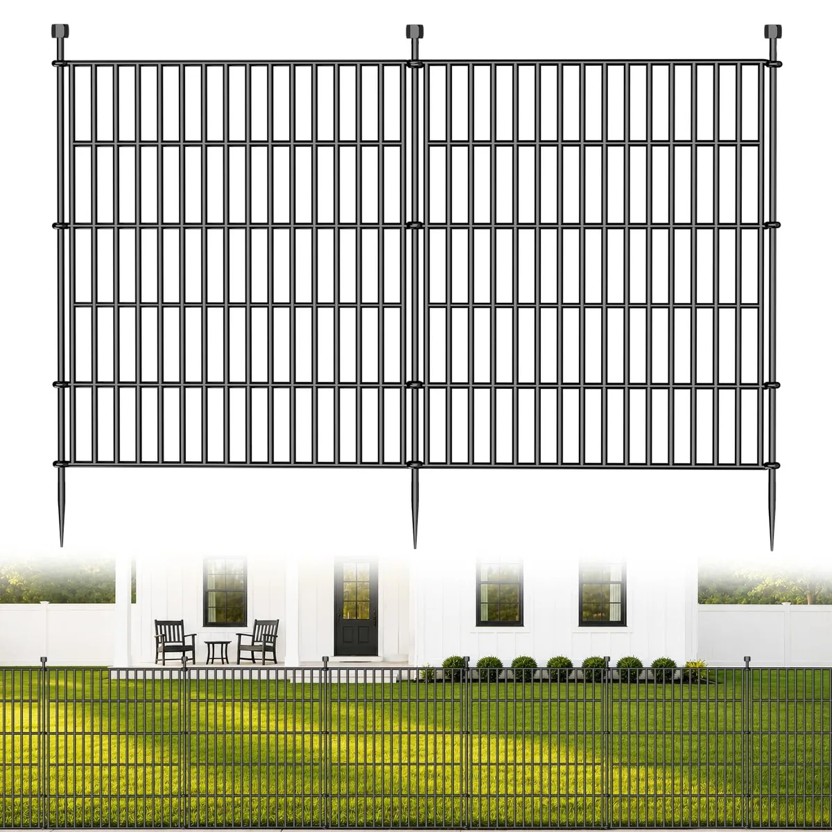 Meterk 10P Garden Fence 10 Panels 32in x 23.6ft — product photo