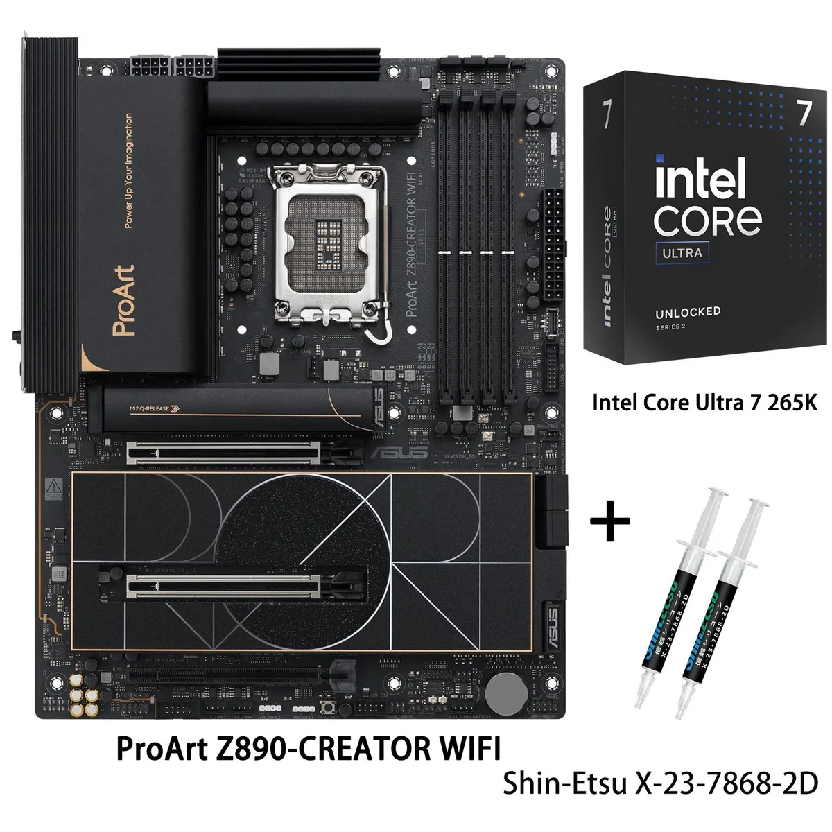 ASUS ASUS ProArt Z890-CREATOR WIFI Intel motherboard with Core Ultra 7 265K — product photo