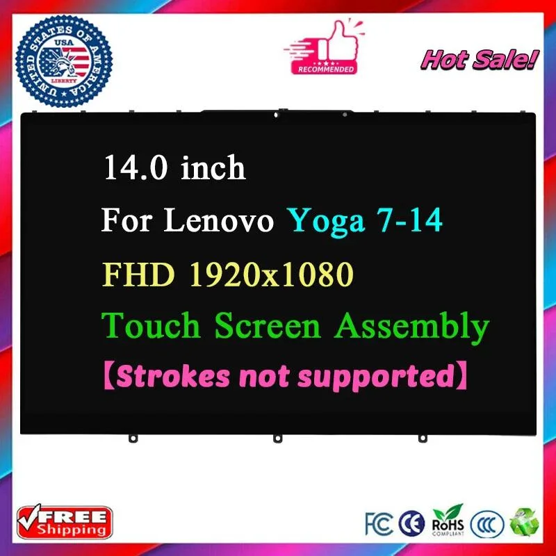 NUOLAISUN NUOLAISUN 14 laptop screen for Lenovo Yoga 7-14 7-14ITL5 7i-14ITL5 FHD touch digitizer assembly — product photo