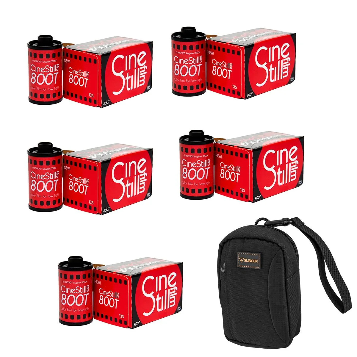 CineStill CineStill Xpro C-41 800Tungsten 35mm Color Negative Film 5-Pack with Bag — product photo