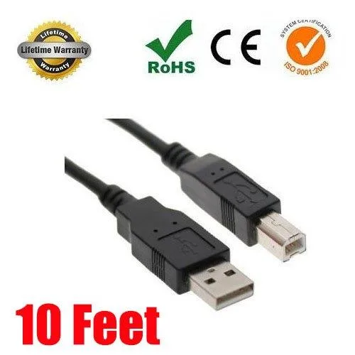 iMBAPrice iMBAPrice USB 2.0 A to B Printer Cable 10 Feet Black — product photo