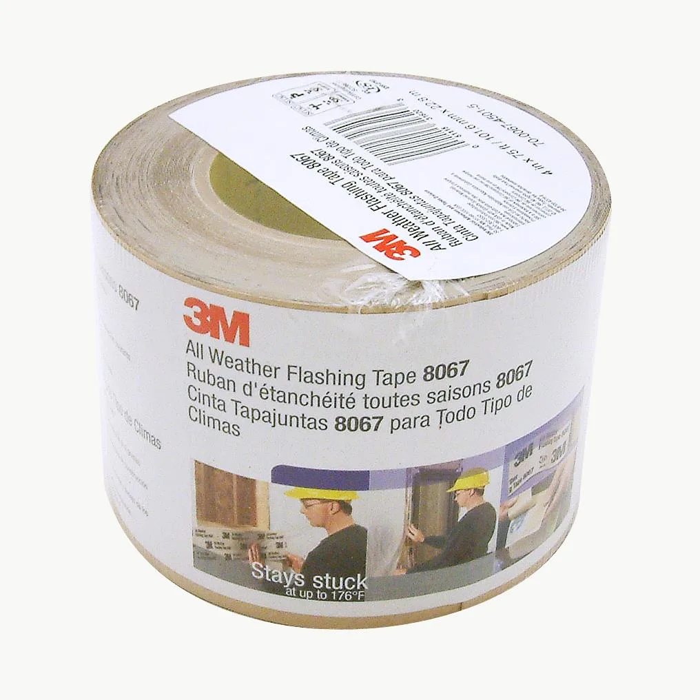 3M 3M 8067 All Weather Flashing Tape 4 in x 75 ft Translucent Tan Liner — product photo
