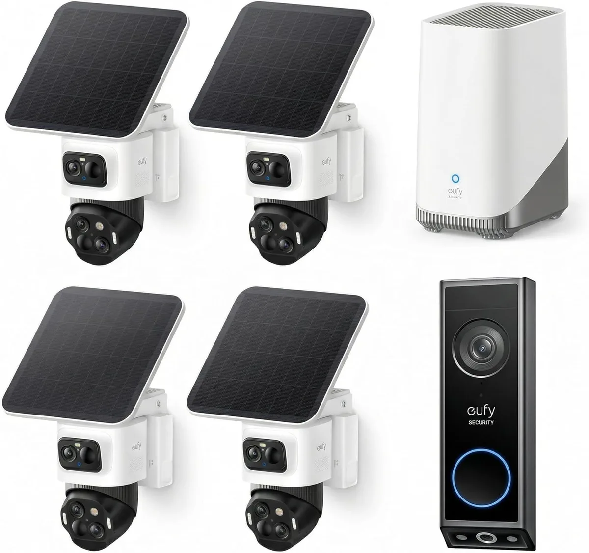 eufy eufy Security eufyCam S4 4-Cam Kit with Video Doorbell E340 network camera — product photo
