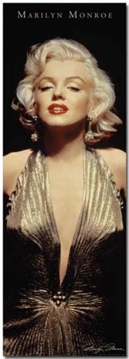 Poster print of Marilyn Monroe, 21 by 62 inches, rolled in tube