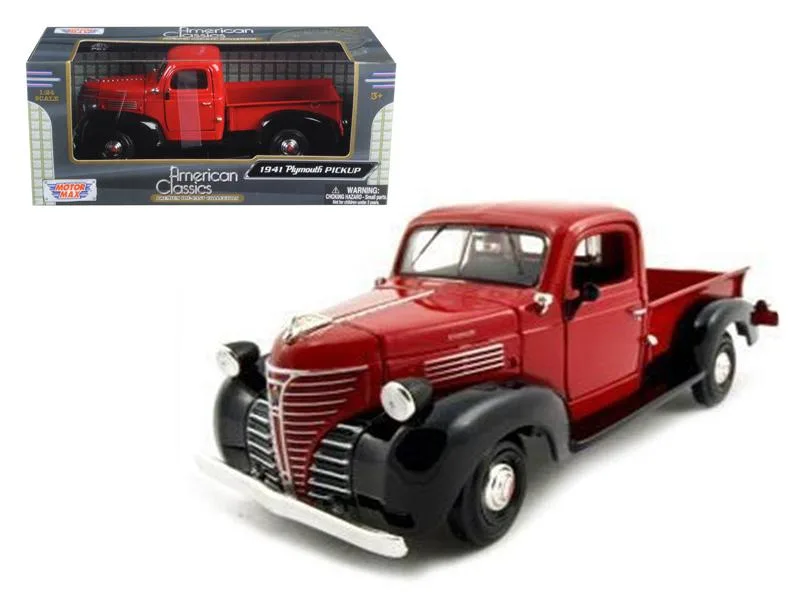MOTORMAX MOTORMAX 1941 Plymouth Pickup Red 1/24 Diecast Vehicle — product photo