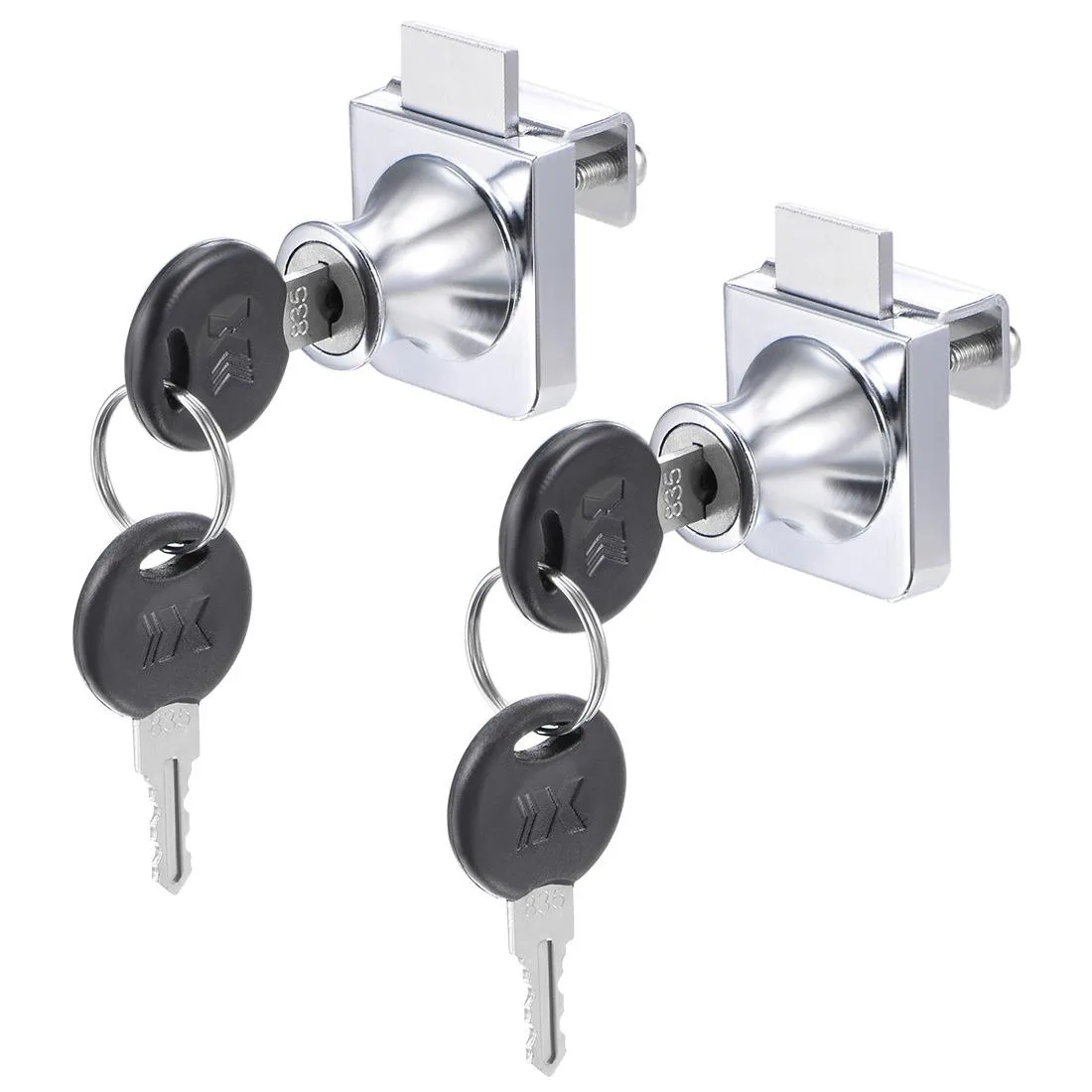 Unique-Bargains Unique-Bargains Glass Cabinet Door Lock Keyed Alike 2Pcs — product photo