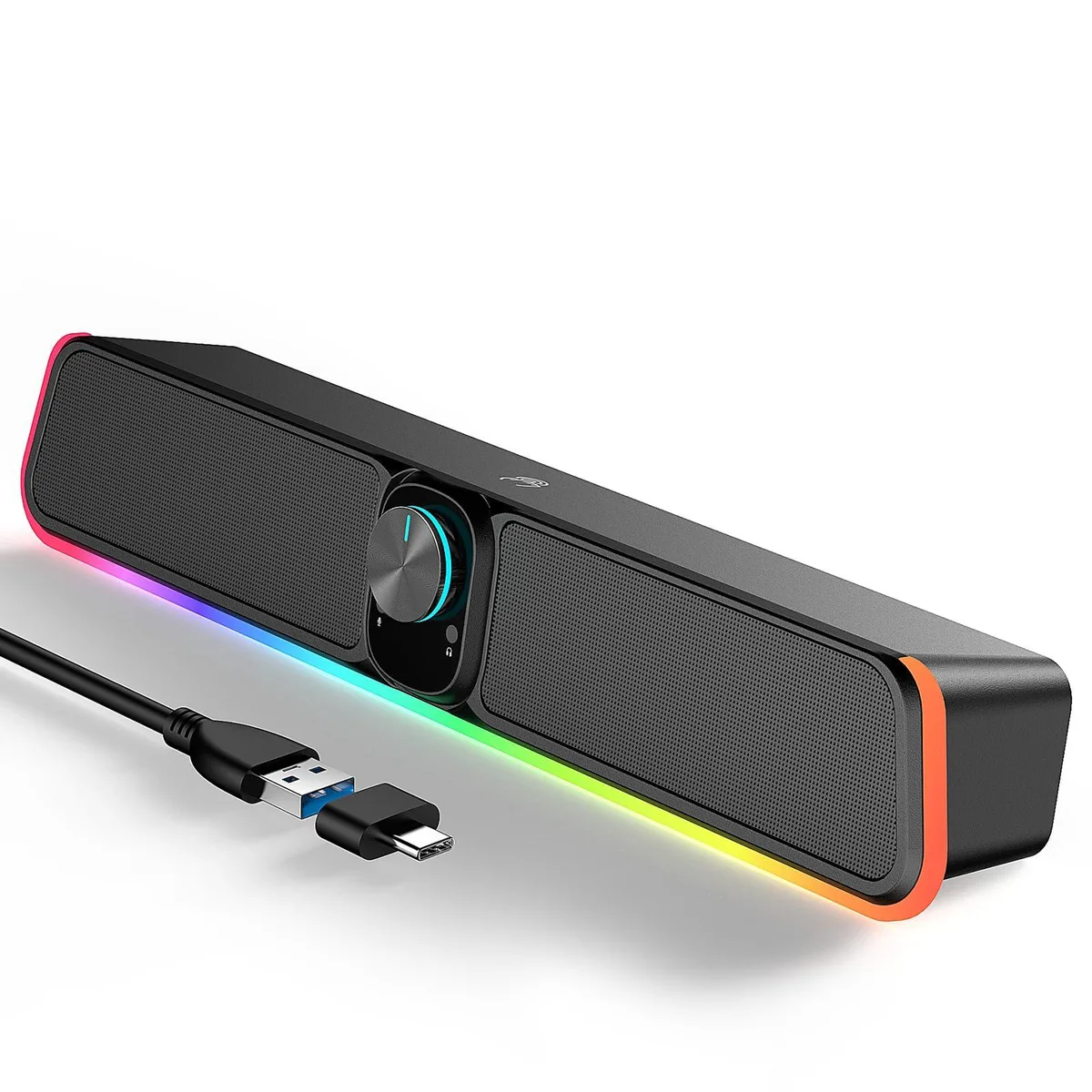 BUSP-HYY E-3568 Black 2.0 Speaker 12 W Bluetooth USB RGB — product photo