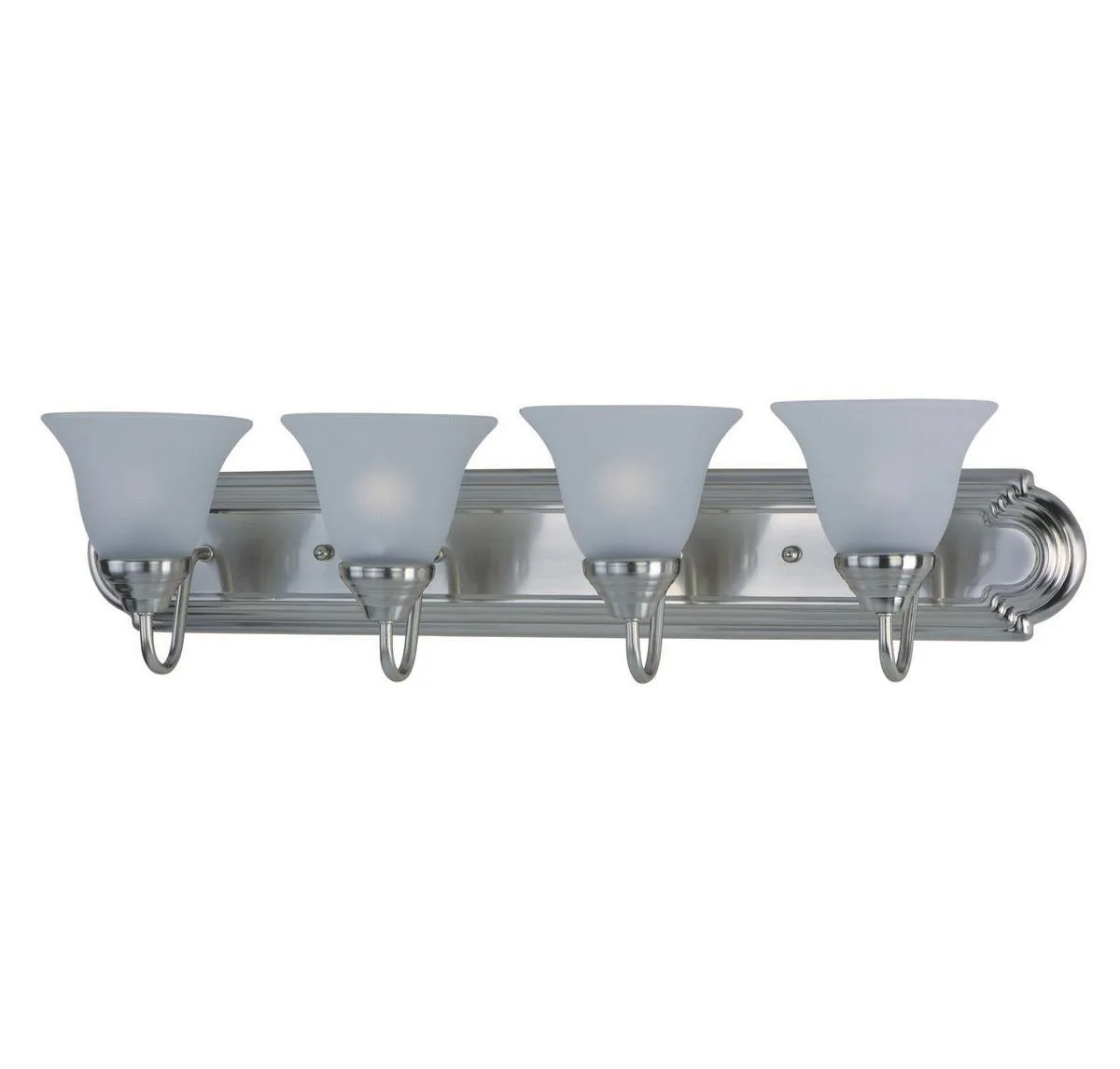 Maxim Mfg. Maxim Mfg. 30" 4-Light Frosted Bath Vanity Satin Nickel — product photo