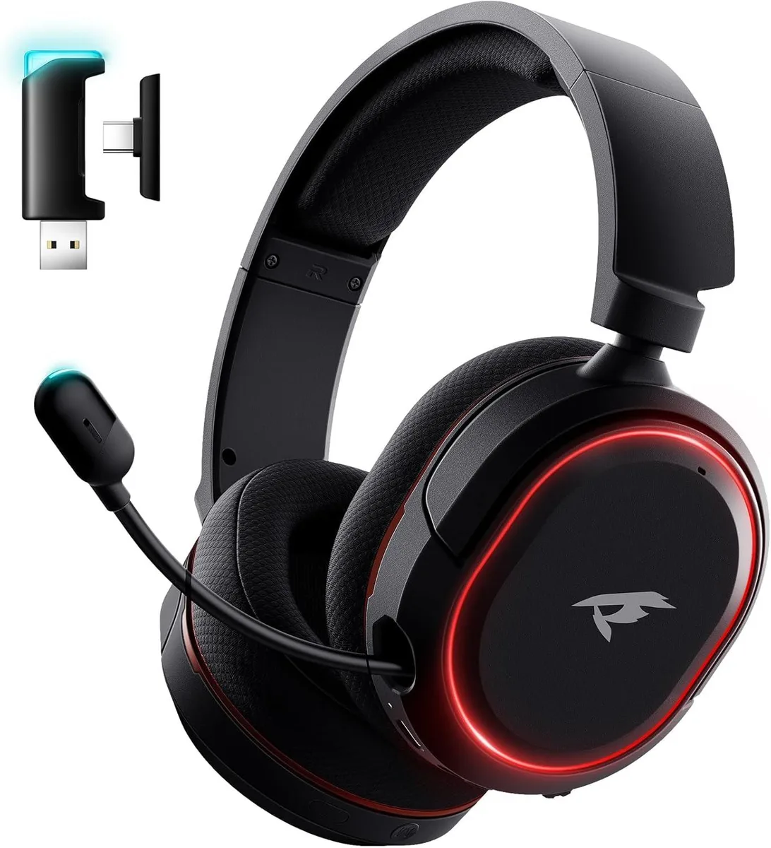 lelisten lelisten Valorise 4 in 1 Wireless Gaming Headset 7.1 Surround 100H 2.4GHz Bluetooth 5.3 RGB — product photo
