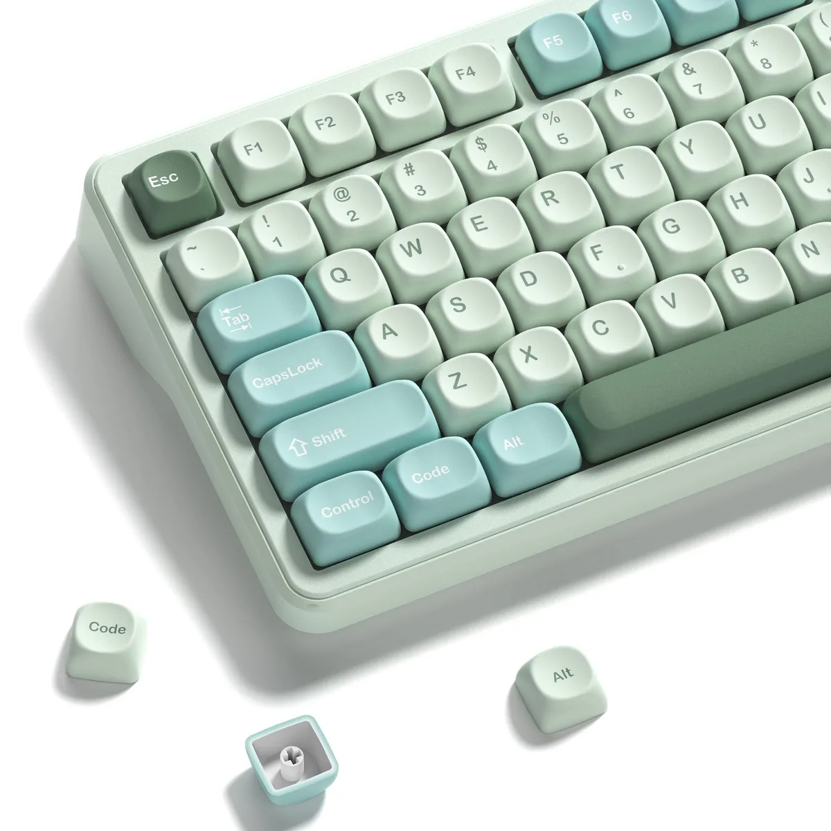 Womier Womier Dye-Sub PBT Keycaps MOA 126-Key Blue Green — product photo