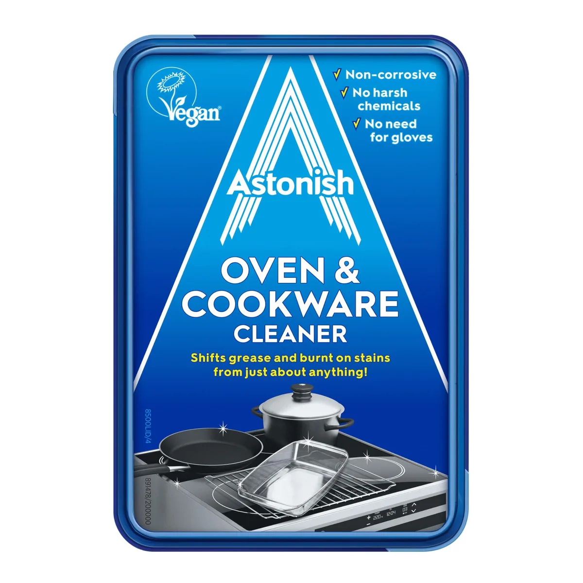 White 150 g tub of Metra oven and cookware cleaning paste
