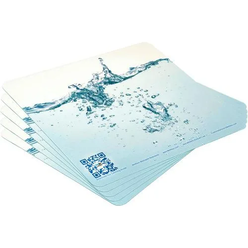 WetKeys Washable Keyboards WetKeys Washable Keyboards Flexible Repositionable Ultra-thin Washable Mouse Pad Pack of 5 — product photo