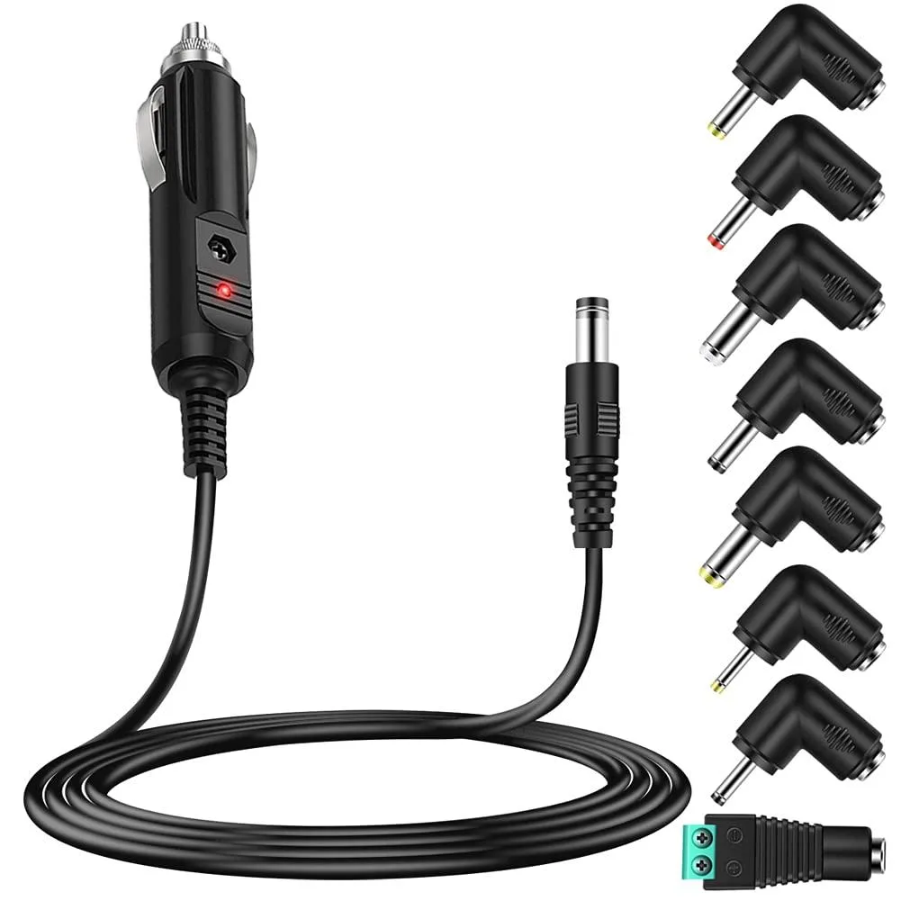  Dell 12V 48W Car DC Charger Power Adapter with 8 Connectors — product photo