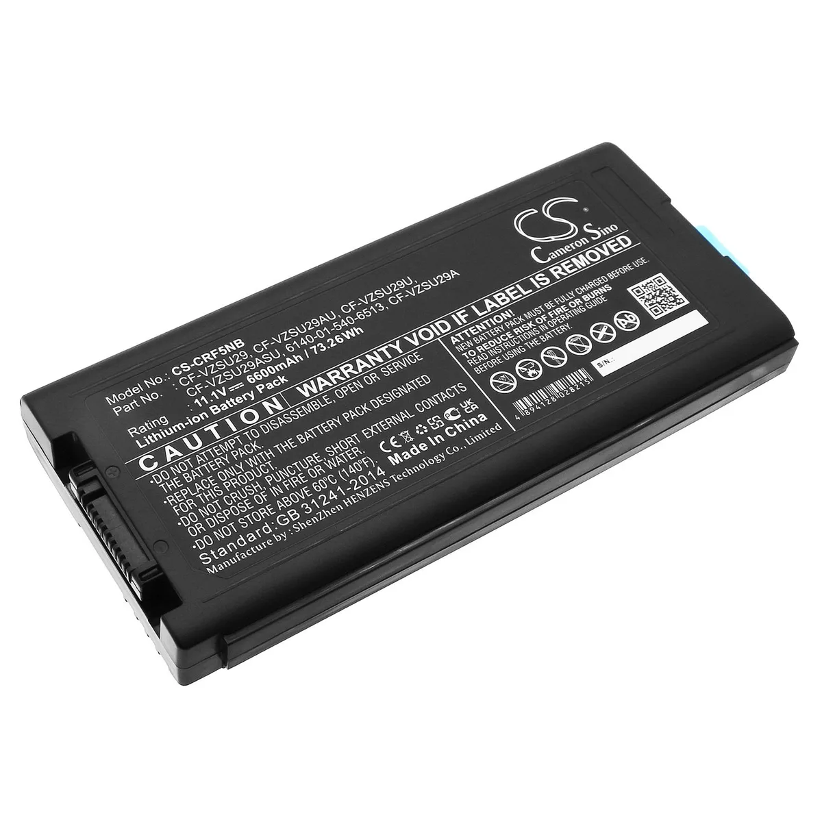 Cameron &amp; Co Cameron &amp; Co DS-CS-CRF5NB laptop battery 11.1V 6600mAh 6.6 Ah Black — product photo